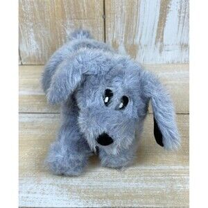 Vtg Toys R Us Geoffrey Cosmo 10" Puppy Dog Blue Plush Yellow Star on Collar 2000